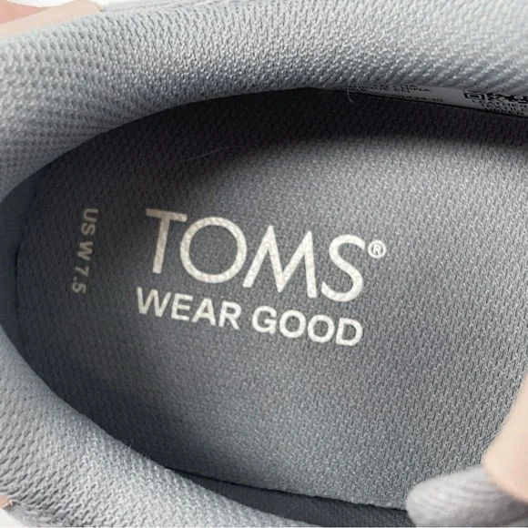 TOMS Women's TRVL Lite Retro Sneaker Suede Slip-On Elastic Lace Drizzle Grey 7.5 - Picture 10 of 12